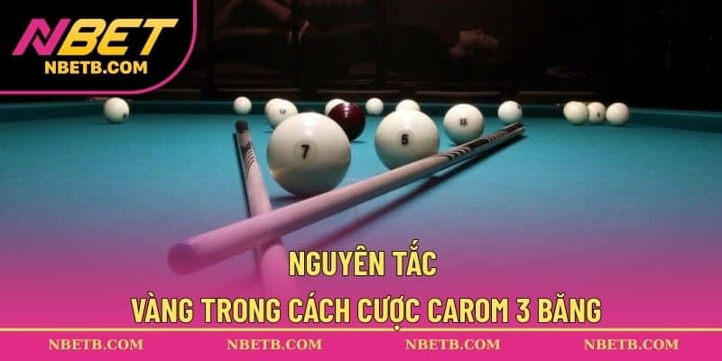 Nguyên tắc vàng trong cách cược Carom 3 băng